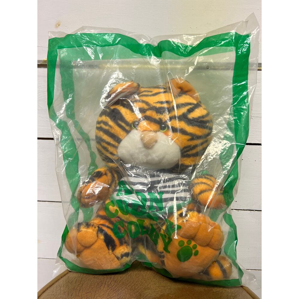 Vintage 1992 Avon Colby Tiger Plush SEALED in Original Bag